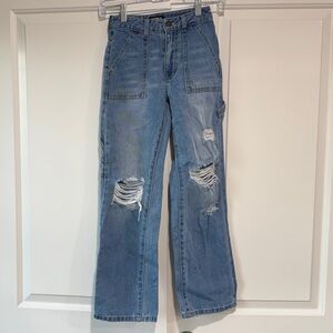 Katie J NYC Blue Distressed Kids Jeans